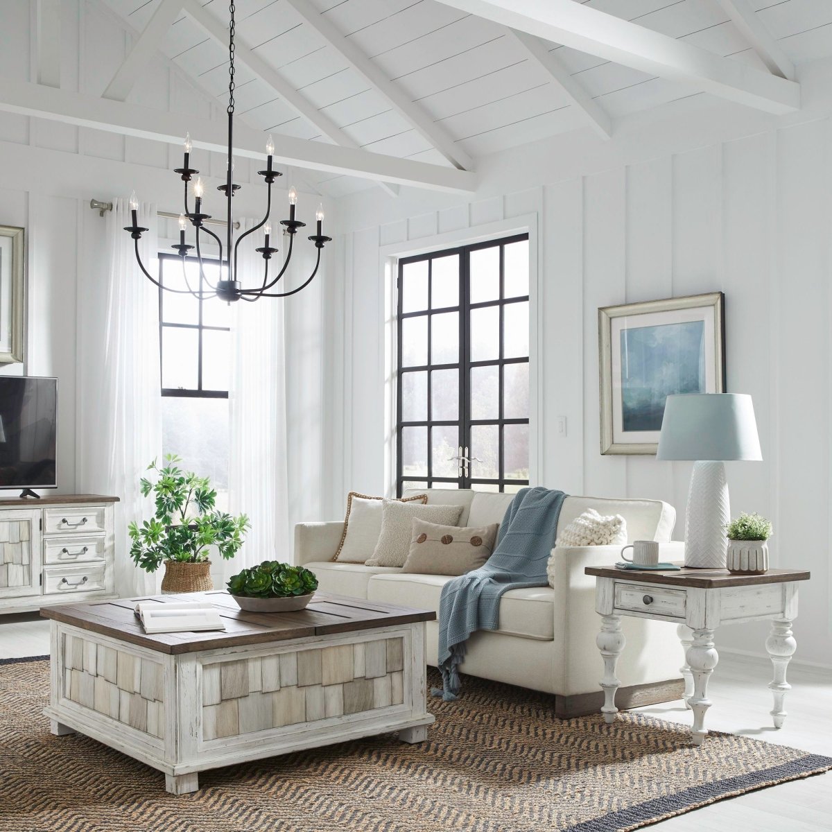 River Place - 3 Piece Table Set - White Table Sets by Liberty Furniture - Walls Furniture & Mattress