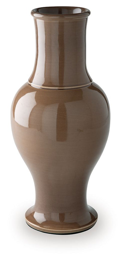 Tillmer - Vase - Brown Vases & Jars by Signature Design by Ashley® - Walls Furniture & Mattress
