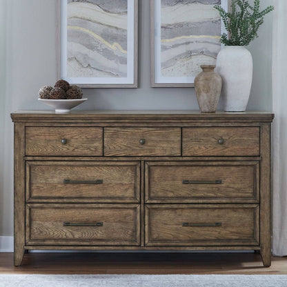 Carolina Park - 7 Drawer Dresser - Brown Dressers by Liberty Furniture - Walls Furniture & Mattress