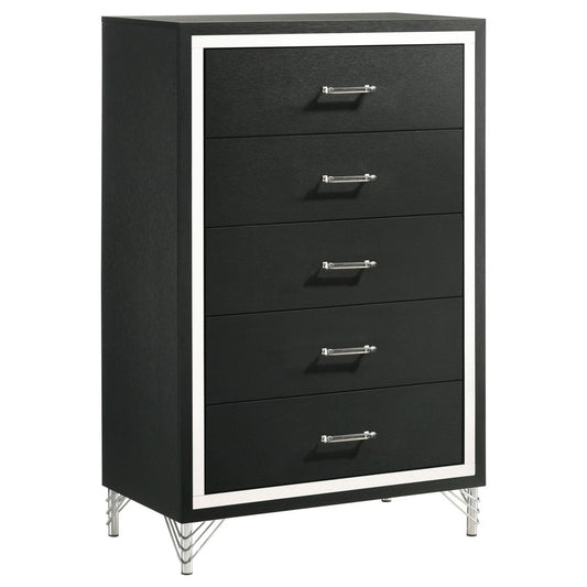 Lucia - 5 - Drawer Bedroom Chest Accent Chests by Coaster Fine Furniture - Walls Furniture & Mattress