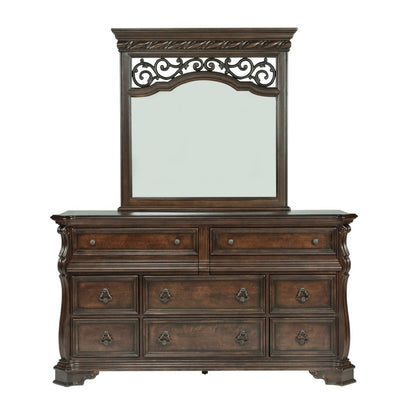 Arbor Place - Landscape Mirror - Dark Brown Landscape Mirrors by Liberty Furniture - Walls Furniture & Mattress