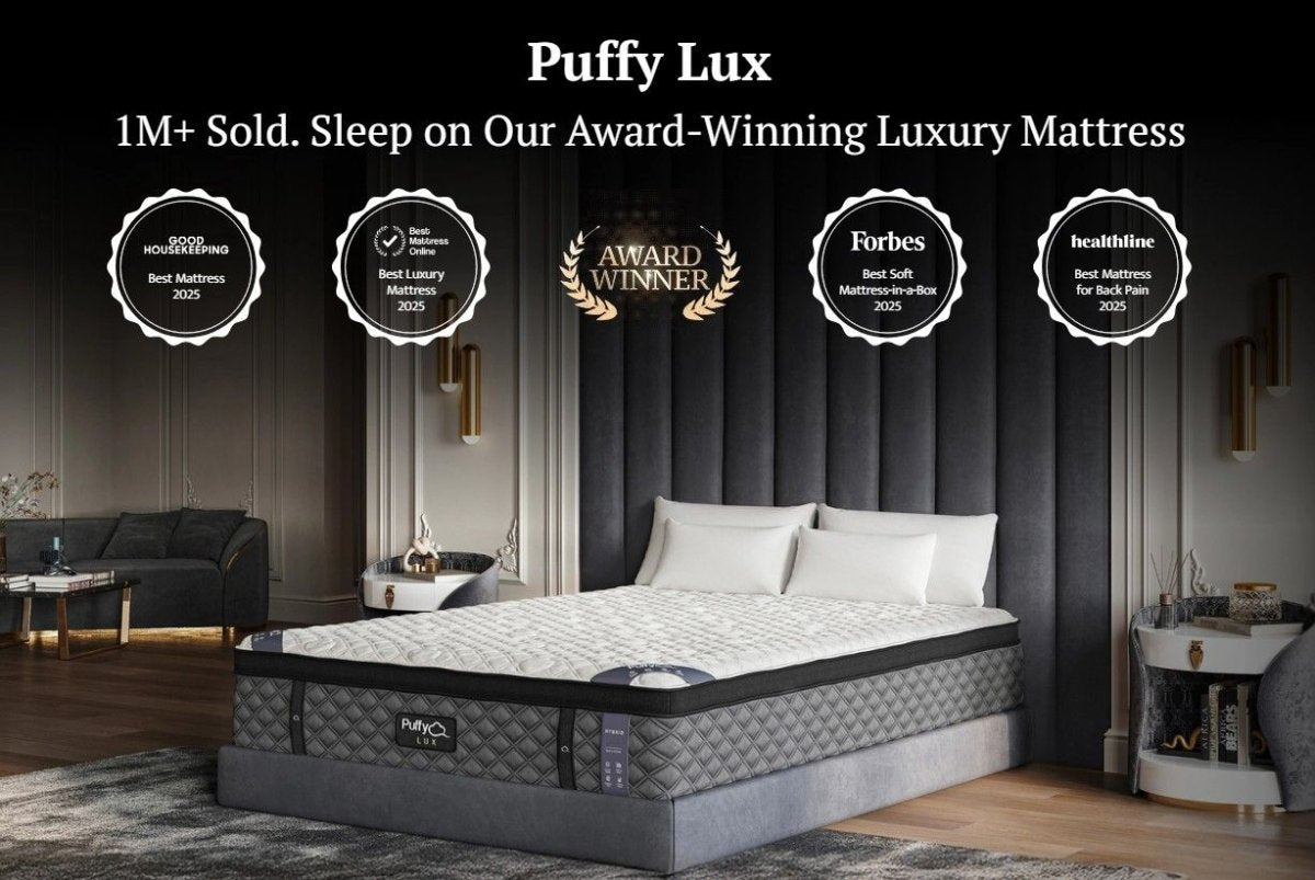 Puffy Lux Cal King Hybrid Mattress Hybrid Mattresses by Puffy - Walls Furniture & Mattress