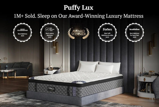 Puffy Lux Cal King Hybrid Mattress Hybrid Mattresses by Puffy - Walls Furniture & Mattress