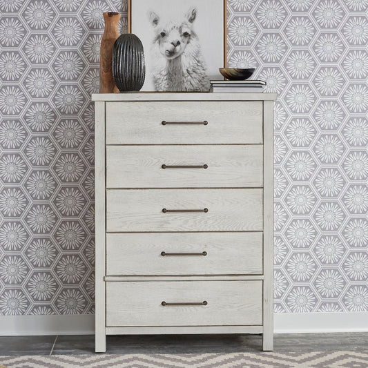 Modern Farmhouse - 5 Drawer Chest Accent Chests by Liberty Furniture - Walls Furniture & Mattress