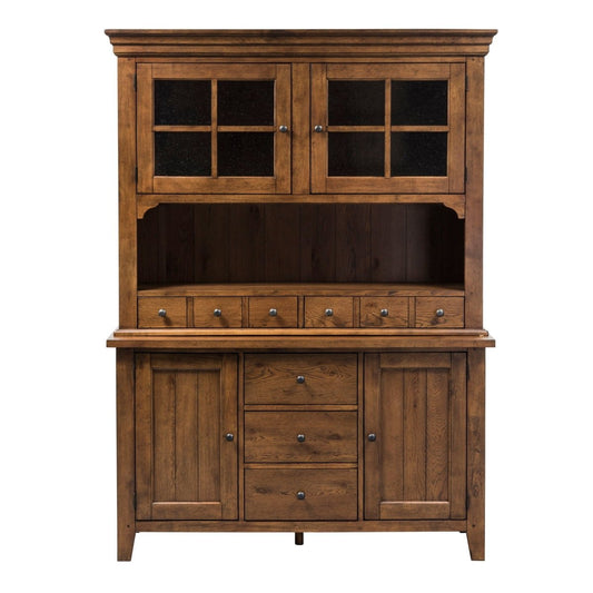 Hearthstone Ridge - Hutch & Buffet - Light Brown Hutches & Buffets by Liberty Furniture - Walls Furniture & Mattress