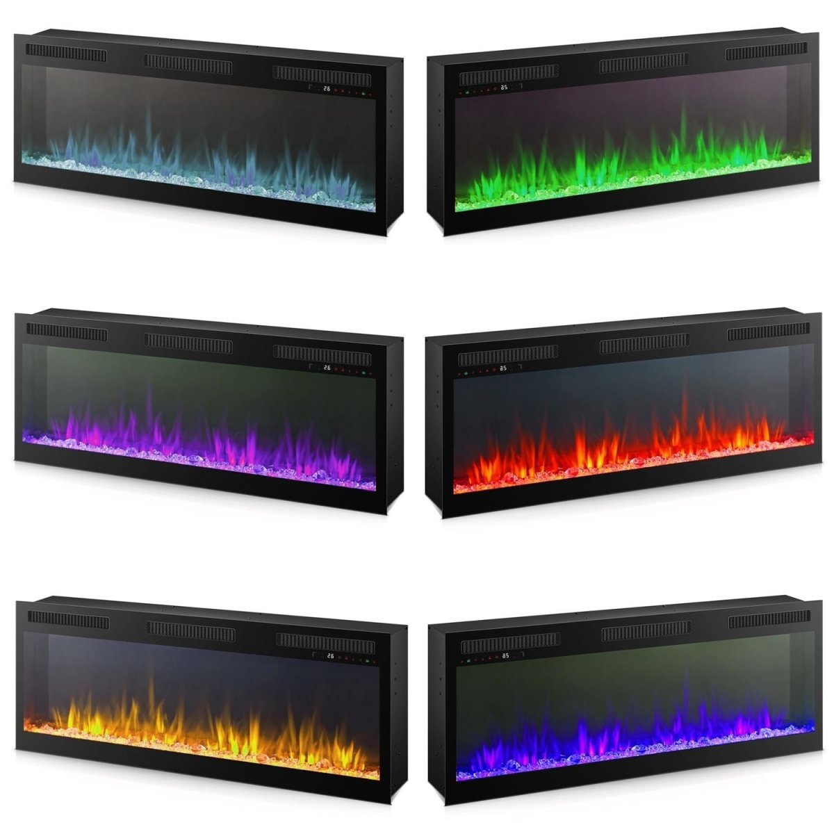 Fireplace TV Consoles - 50" Infinity Firebox - Black Fireplace Inserts by Liberty Furniture - Walls Furniture & Mattress