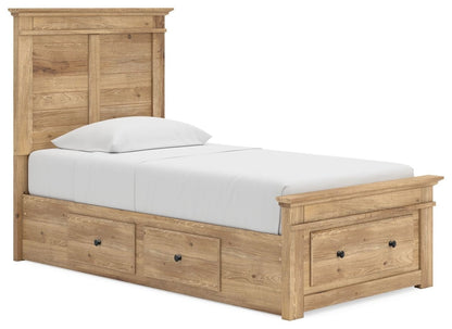 Makidern - Panel Storage Bed With 2 Under Bed Storage Units Storage Beds by Signature Design by Ashley® - Walls Furniture & Mattress