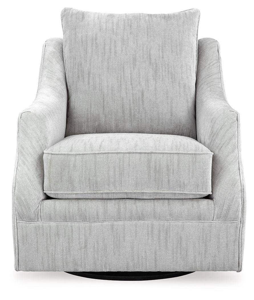 Gubbins - Swivel Accent Chair - Gray Swivel Chairs by Signature Design by Ashley® - Walls Furniture & Mattress