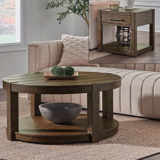 Broadmore - Optional 3 Piece Set - Brown Table Sets by Liberty Furniture - Walls Furniture & Mattress