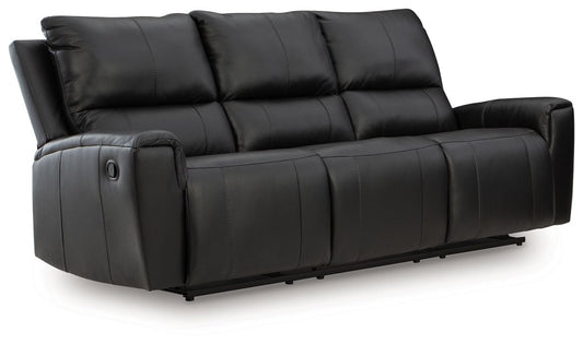 Glossmore - Reclining Sofa - Black Reclining Sofas by Signature Design by Ashley® - Walls Furniture & Mattress