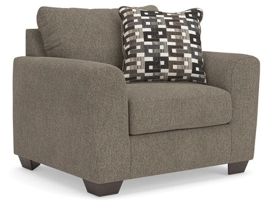 Triston - Peaks - Chair And A Half - Suede Arm Chairs by Benchcraft® - Walls Furniture & Mattress