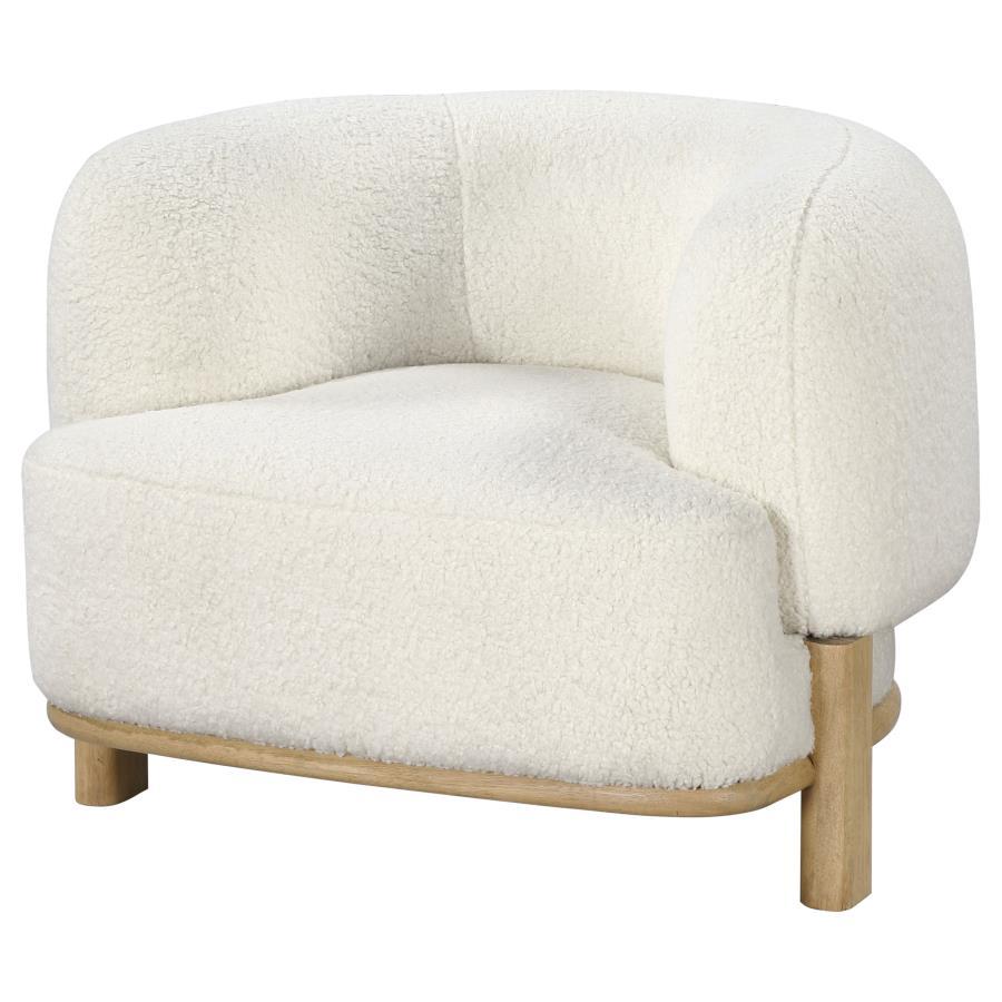 Lawler - Upholstered Barrel Back Accent Chair Accent Chairs by CoasterEveryday - Walls Furniture & Mattress