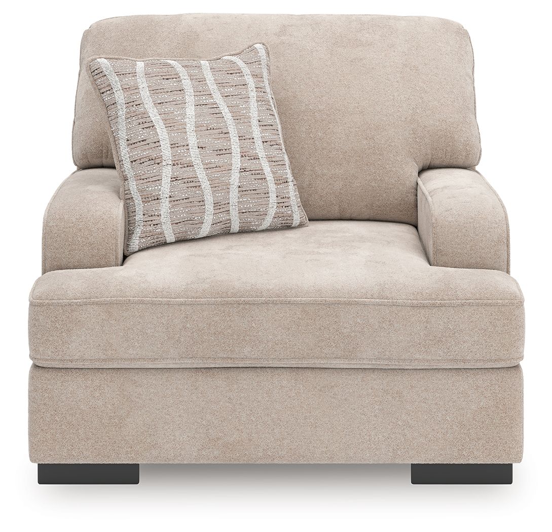 High Profile - Chair and a Half - Taupe Arm Chairs by Benchcraft® - Walls Furniture & Mattress