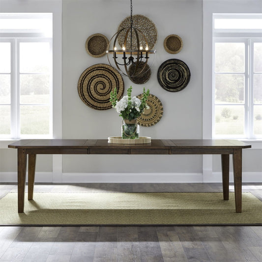 Hearthstone Ridge - Rectangular Leg Table - Dark Brown Dining Tables by Liberty Furniture - Walls Furniture & Mattress
