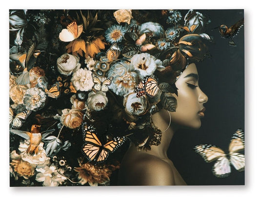 Valfer - Orange / Black / White - Wall Art Wall Decor by Signature Design by Ashley® - Walls Furniture & Mattress