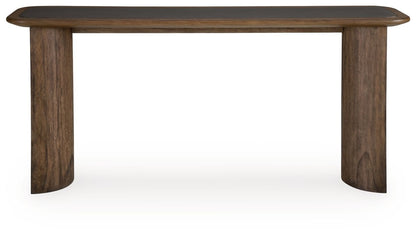 Dontayne - Sofa Table - Warm Brown Sofa Tables by Signature Design by Ashley® - Walls Furniture & Mattress