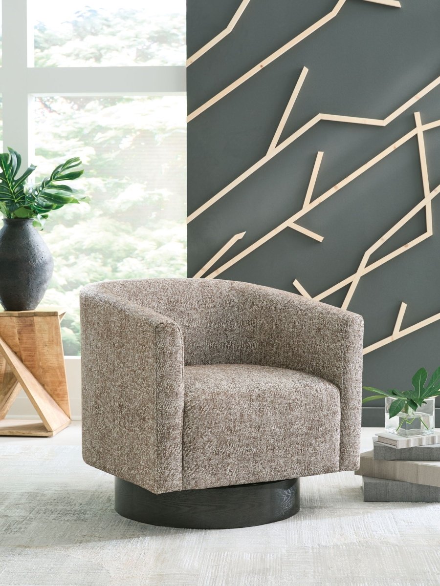 Jorryn - Swivel Accent Chair - Brown Swivel Chairs by Signature Design by Ashley® - Walls Furniture & Mattress