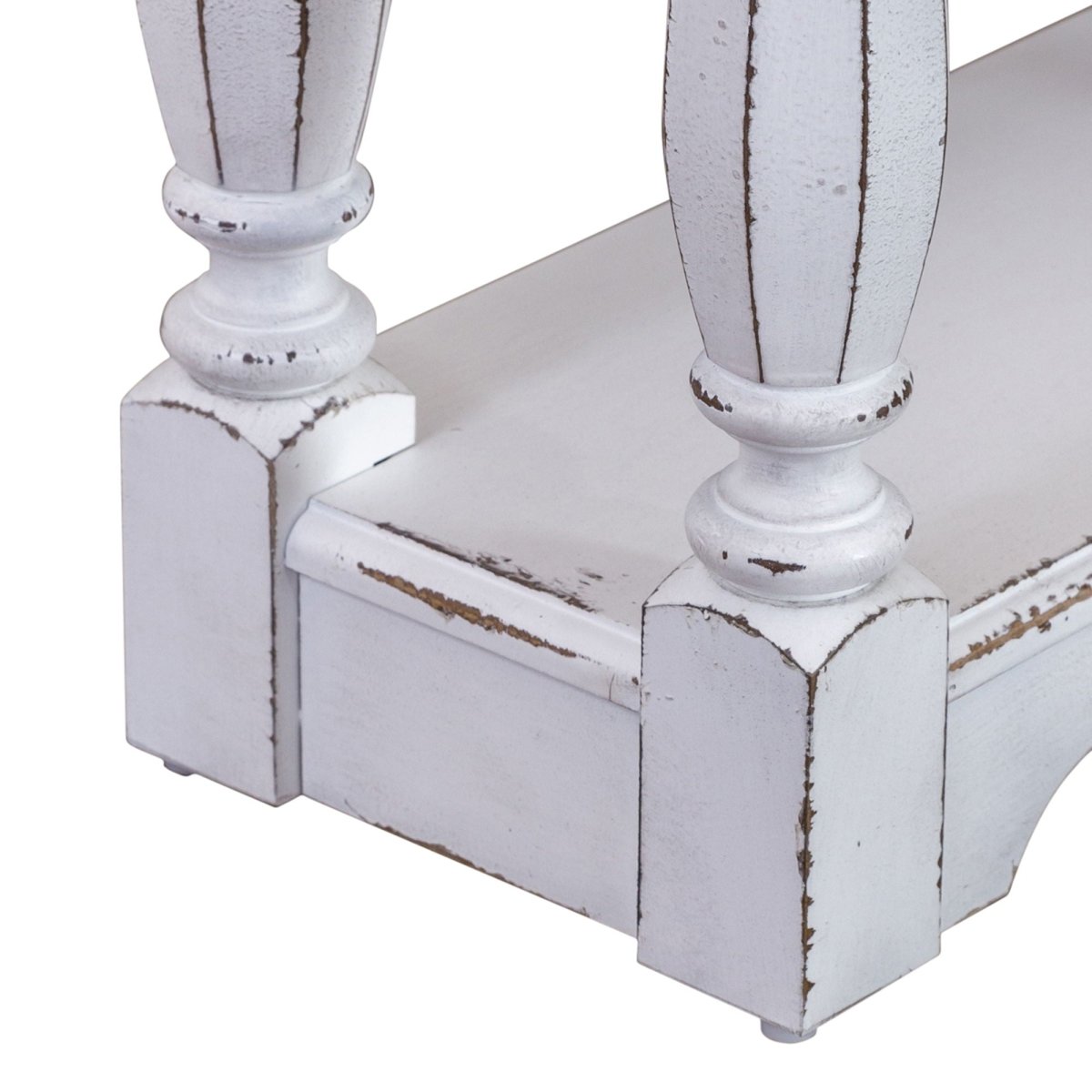 Magnolia Manor - 3 Drawer Hall Console Table - White Console Tables by Liberty Furniture - Walls Furniture & Mattress