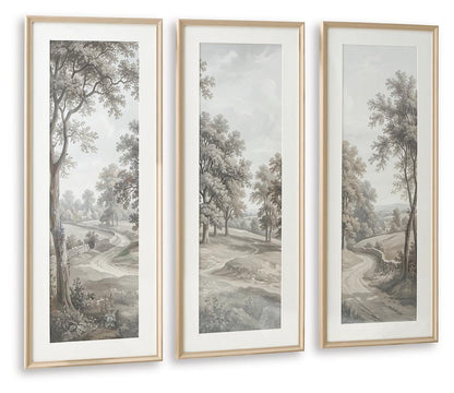 Dixonburg - Wall Art Set (Set of 3) - Taupe / Gray Framed Print Sets by Signature Design by Ashley® - Walls Furniture & Mattress