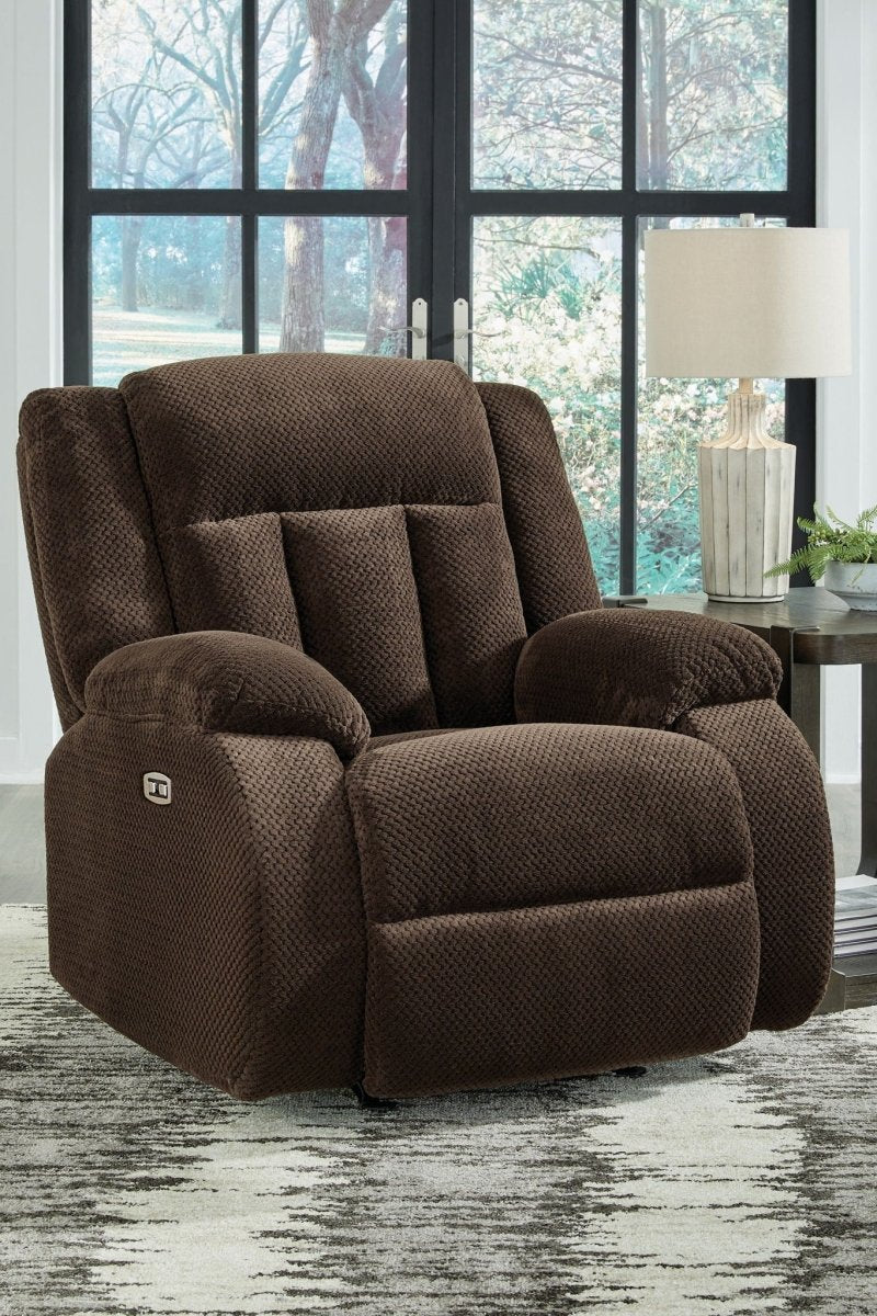 Free Wake - Power Rocker Recliner - Chocolate Rocker Chairs by Signature Design by Ashley® - Walls Furniture & Mattress