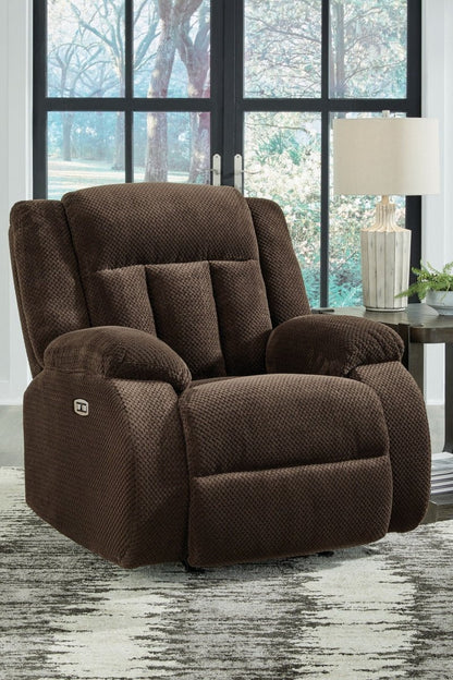 Free Wake - Power Rocker Recliner - Chocolate Rocker Chairs by Signature Design by Ashley® - Walls Furniture & Mattress