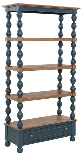 Finnworth - Bookcase - Blue / Brown Standard Bookcases by Signature Design by Ashley® - Walls Furniture & Mattress