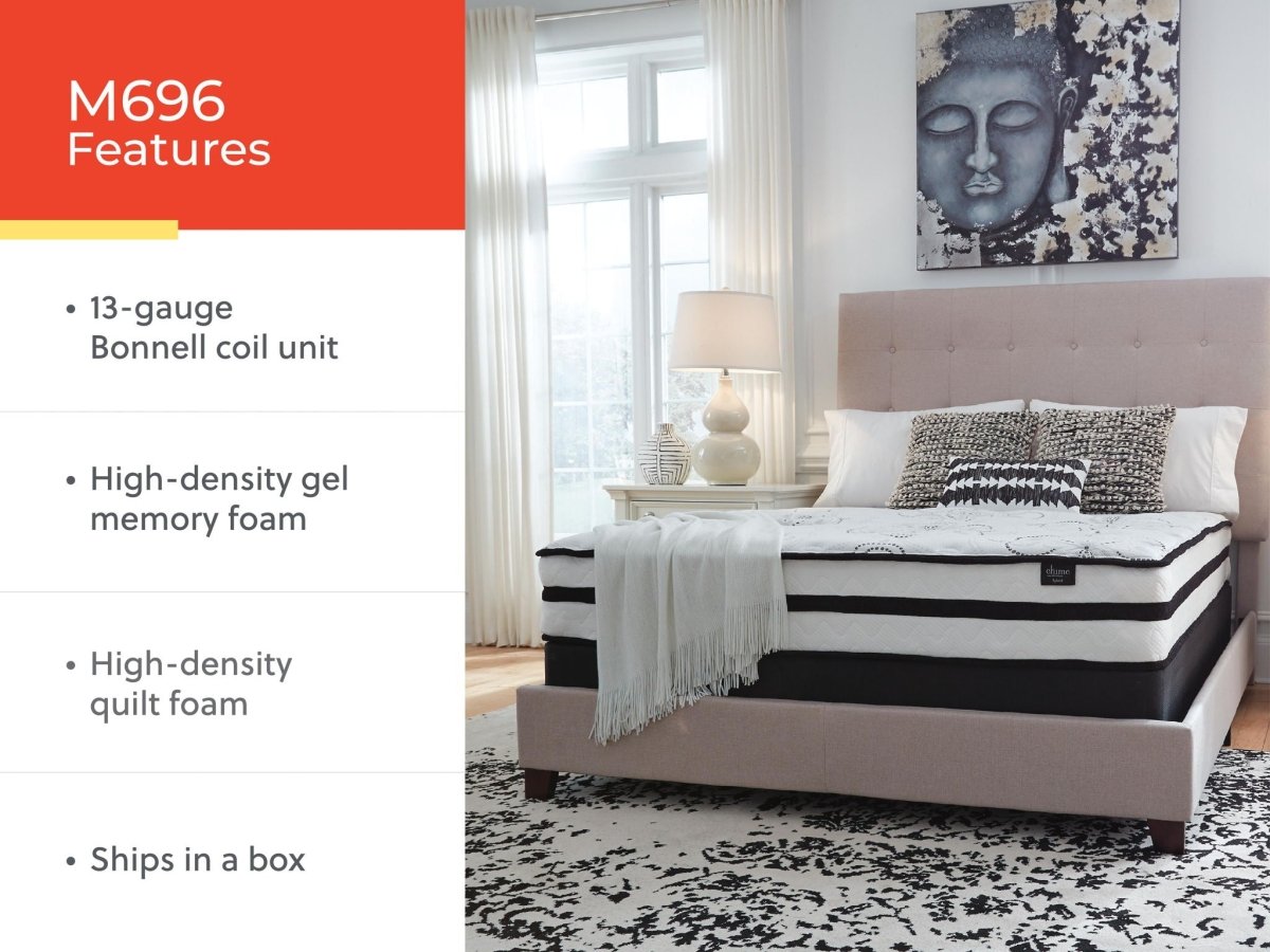 Chime 10 Inch Hybrid - Medium Hybrid Mattress Hybrid Mattresses by Sierra Sleep® by Ashley - Walls Furniture & Mattress