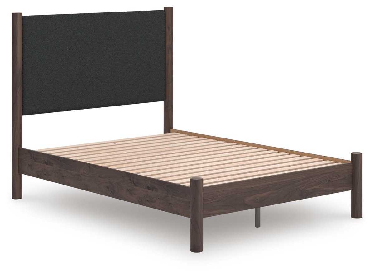 Pamytta - Upholstered Panel Platform Bed Upholstered Beds by Signature Design by Ashley® - Walls Furniture & Mattress
