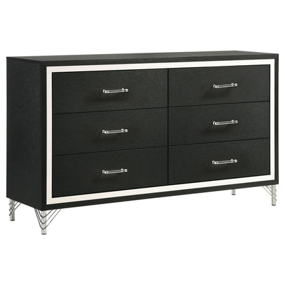Lucia - 6 - Drawer Dresser Dressers by Coaster Fine Furniture - Walls Furniture & Mattress