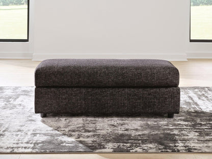 Lentiz - Oversized Accent Ottoman - Onyx Accent Ottomans by Signature Design by Ashley® - Walls Furniture & Mattress