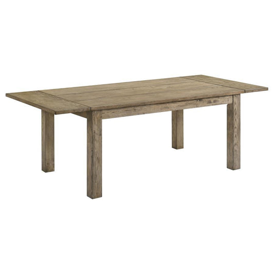 Cardova - 87" Solid Wood Extension Dining Table - Vineyard Oak Dining Tables with Extensions by Coaster Fine Furniture - Walls Furniture & Mattress