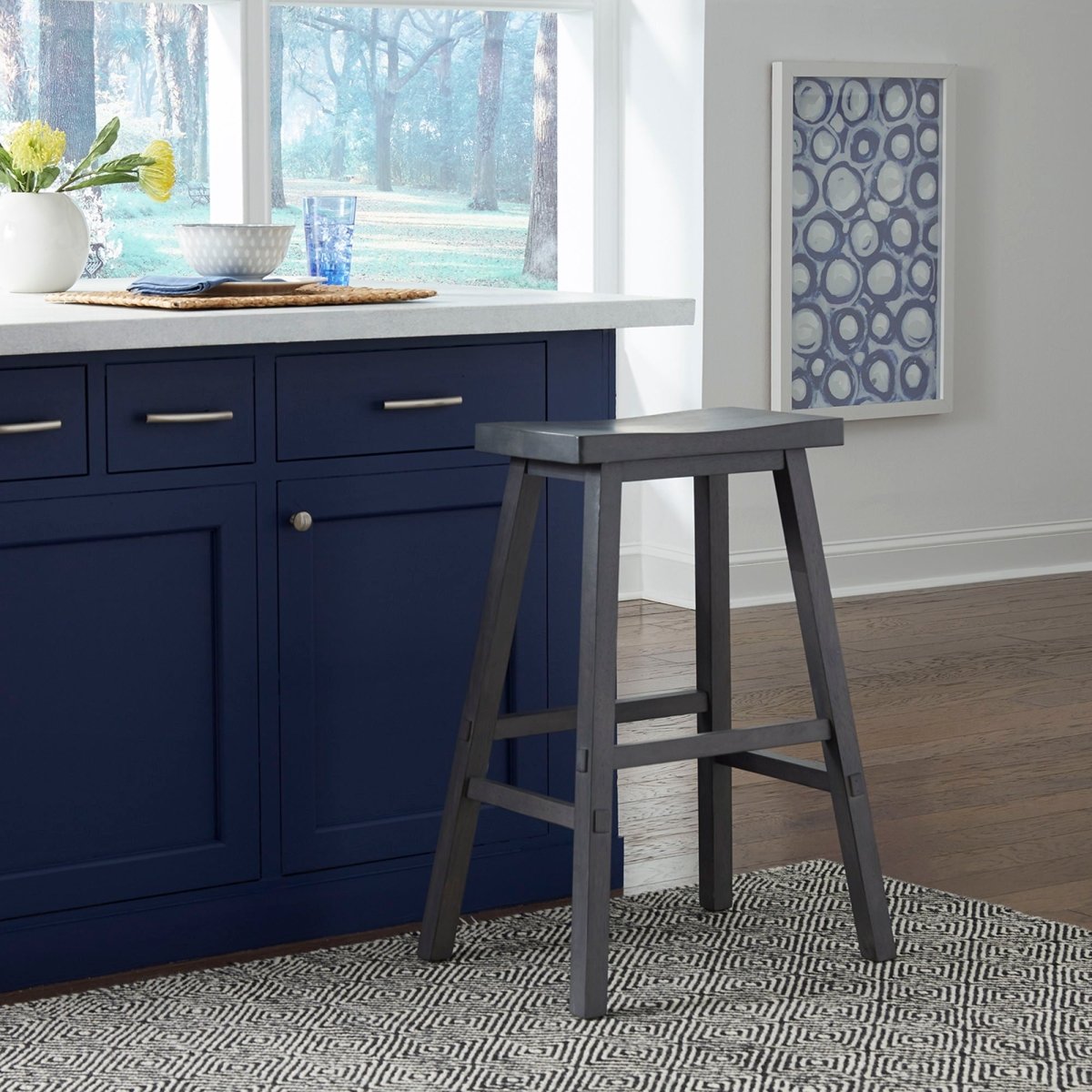 Creations II - 30" Sawhorse Stool Bar Height (28" - 30") by Liberty Furniture - Walls Furniture & Mattress
