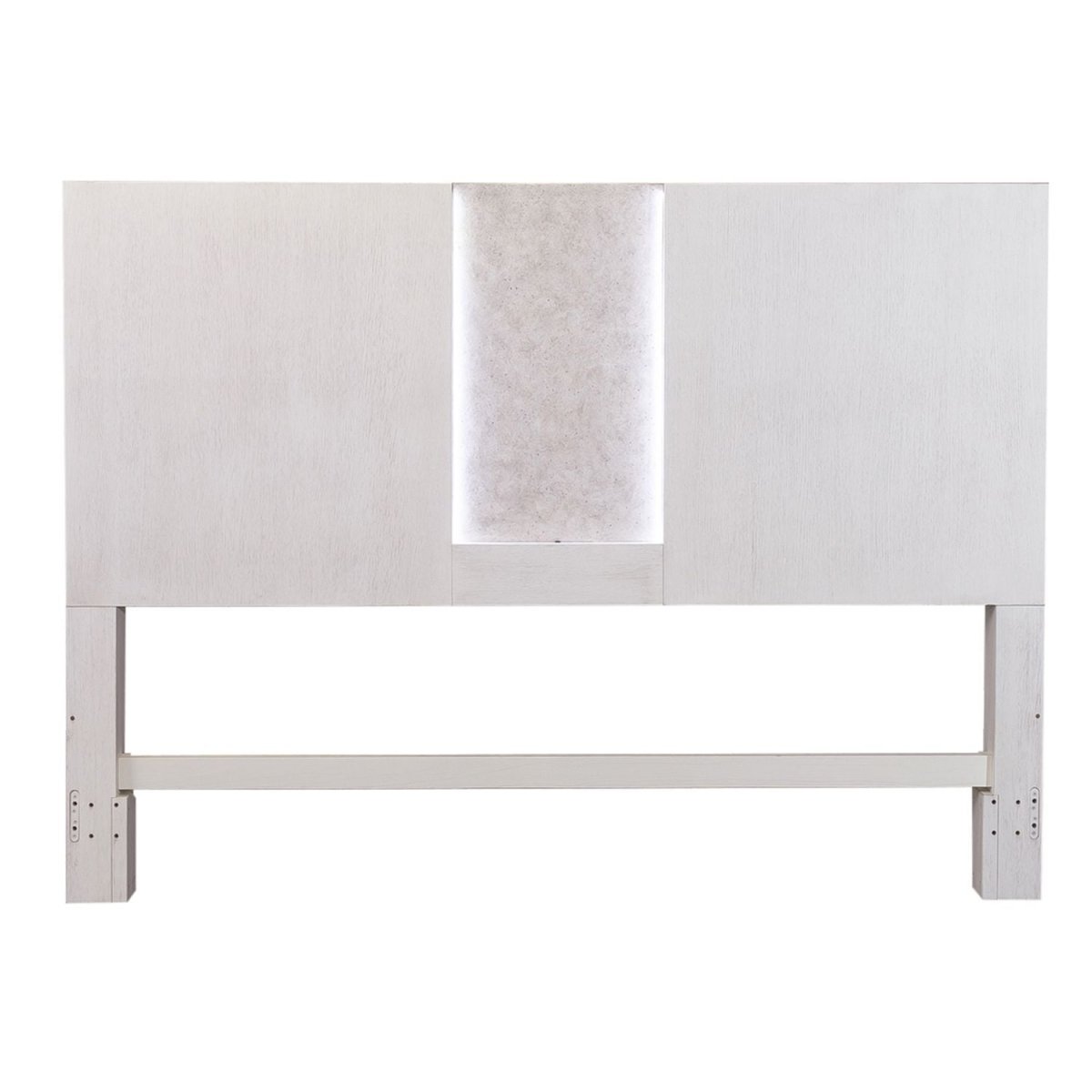 Mirage - King Travertine Panel Headboard - White Panel Headboards by Liberty Furniture - Walls Furniture & Mattress