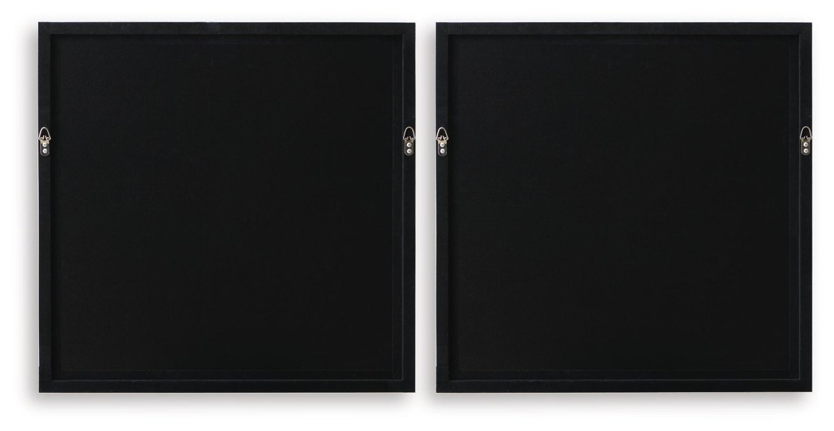 Downyard - Wall Art Set (Set of 2) - Black / Beige Framed Print Sets by Signature Design by Ashley® - Walls Furniture & Mattress