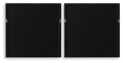 Downyard - Wall Art Set (Set of 2) - Black / Beige Framed Print Sets by Signature Design by Ashley® - Walls Furniture & Mattress