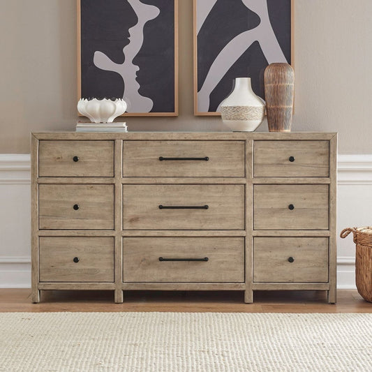 Proximity Place - 9 Drawer Dresser - Brown Dressers by Liberty Furniture - Walls Furniture & Mattress