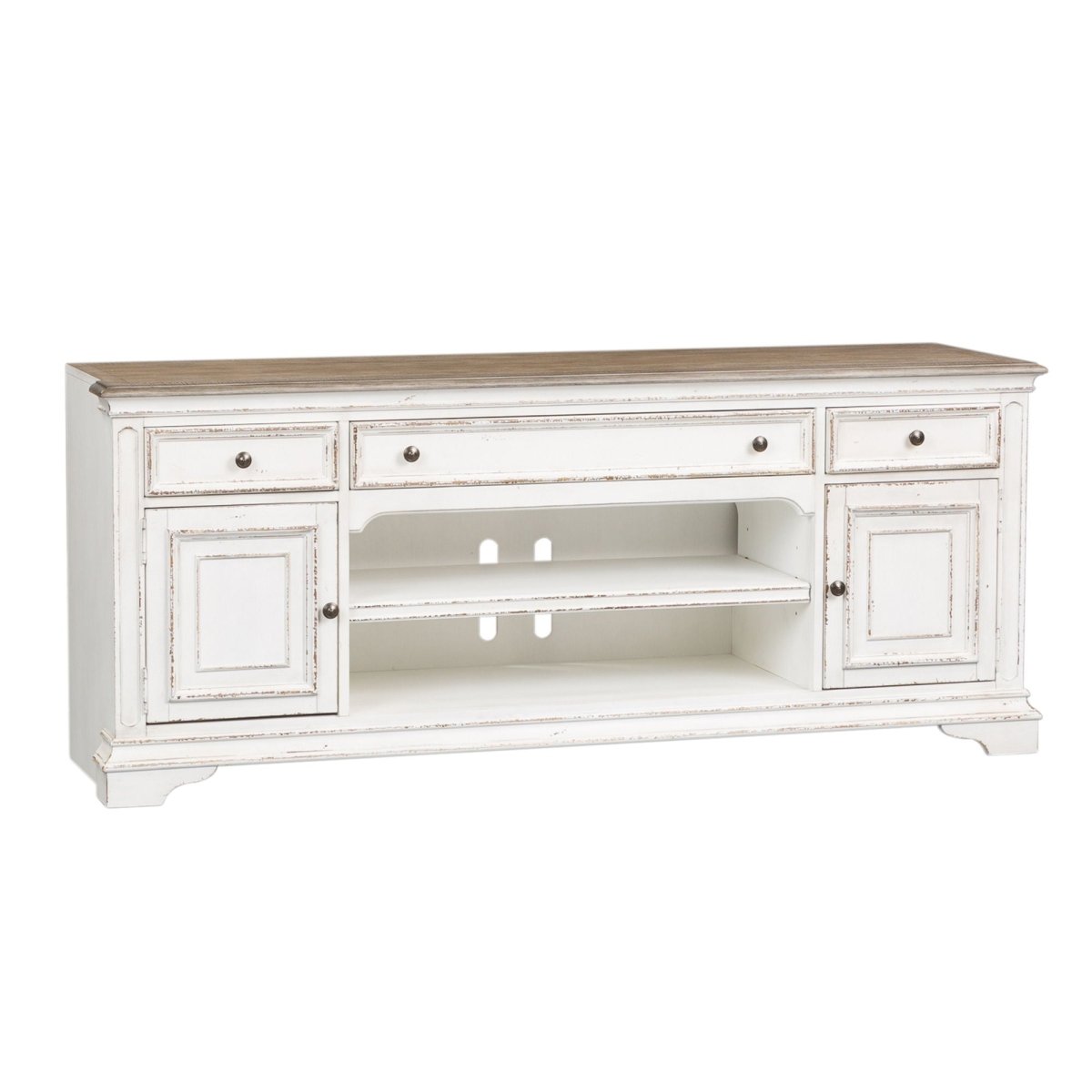 Magnolia Manor - Entertainment TV Stand - White TV Stands by Liberty Furniture - Walls Furniture & Mattress