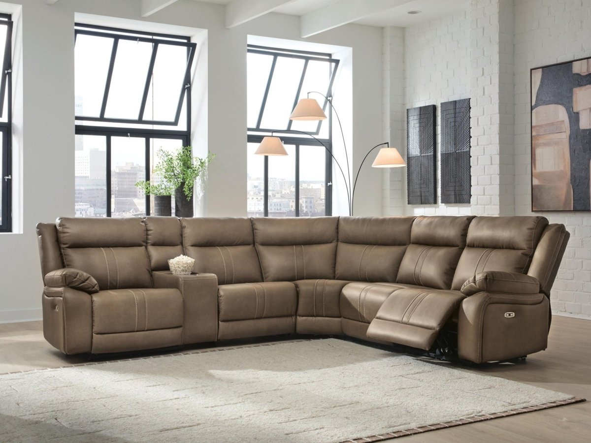 Max - Momentum - Reclining Sectional Reclining Sectionals by Signature Design by Ashley® - Walls Furniture & Mattress