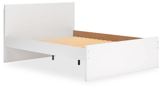 Onita - White - Queen Panel Platform Bed