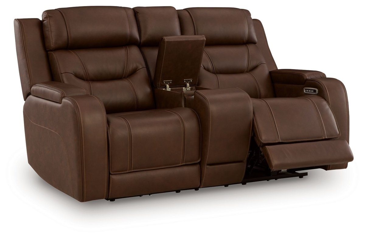 Knightington - Power Reclining Loveseat With Audio Seating Reclining Loveseats by Signature Design by Ashley® - Walls Furniture & Mattress