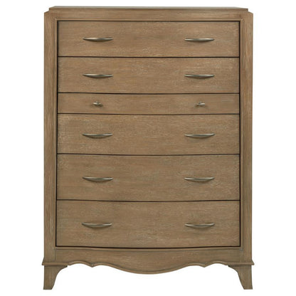 Revello - 6 - Drawer Bedroom Chest Of Drawers - Washed Mango Accent Chests by Coaster Fine Furniture - Walls Furniture & Mattress