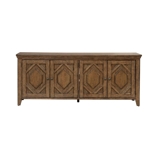 Carolina Park - 78" TV Console - Brown TV Stands by Liberty Furniture - Walls Furniture & Mattress