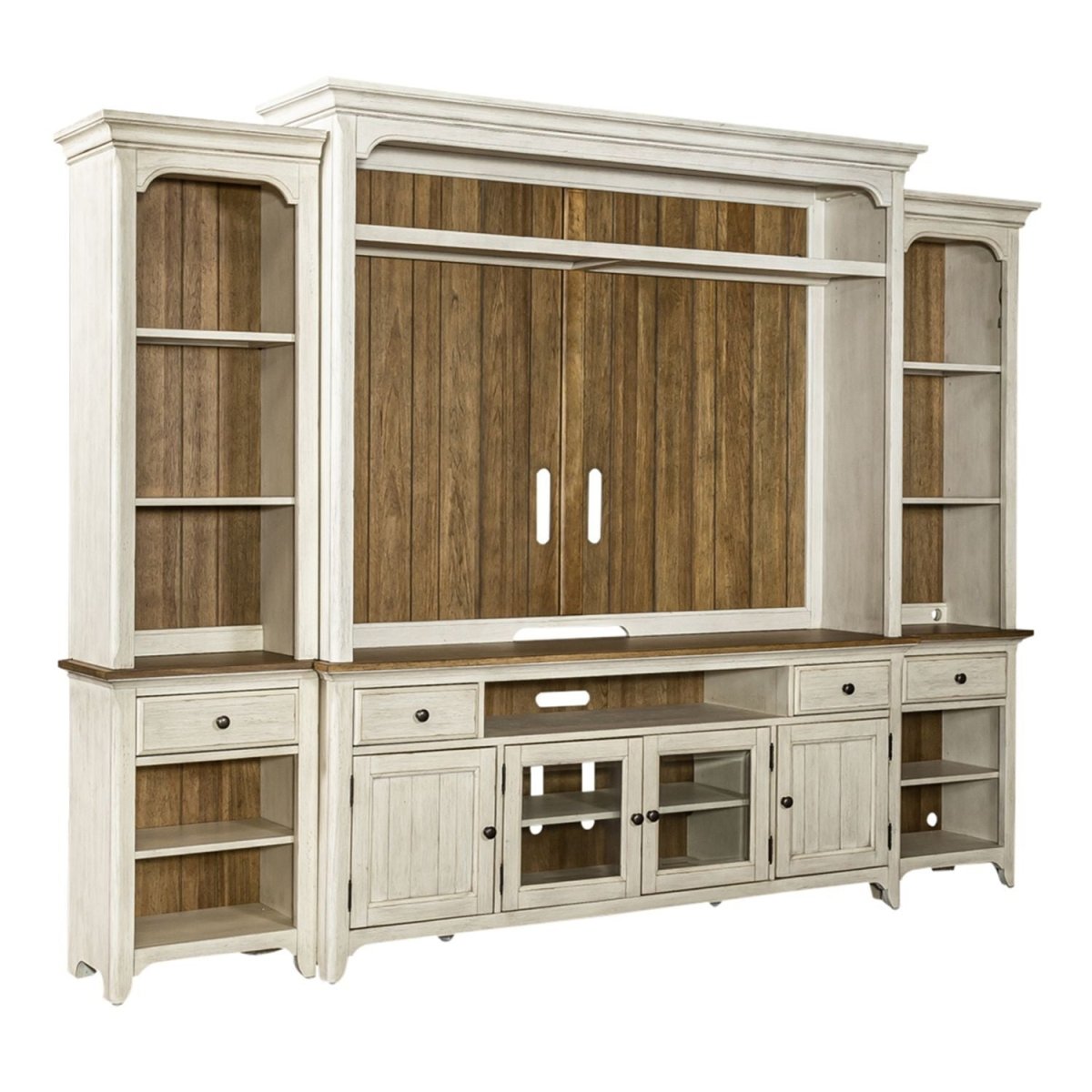 Farmhouse Reimagined - Entertainment Center Entertainment Centers by Liberty Furniture - Walls Furniture & Mattress