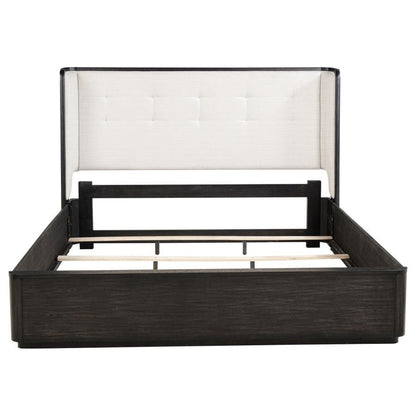 Leandro - Wingback Bed Upholstered Beds by Coaster Fine Furniture - Walls Furniture & Mattress