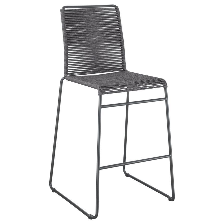 Jerome - Woven Rope Metal Chair (Set of 2) Stool Sets by CoasterEssence - Walls Furniture & Mattress