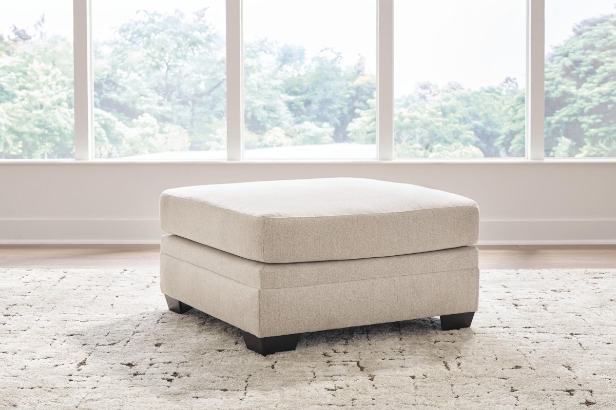Mandi Point - Oversized Accent Ottoman - Marble Accent Ottomans by Benchcraft® - Walls Furniture & Mattress