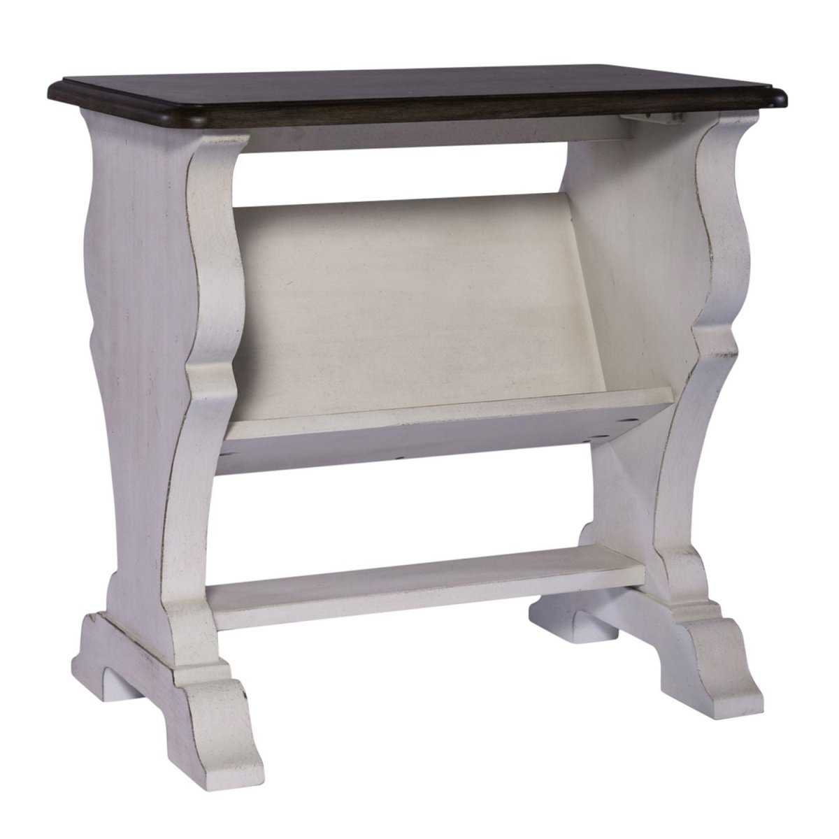 Abbey Road - Library Chair Side Table - White Chair Side Tables by Liberty Furniture - Walls Furniture & Mattress