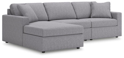 Modmax - L-Shaped Sectional - Granite Stationary Sectionals by Signature Design by Ashley® - Walls Furniture & Mattress