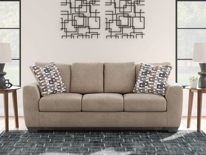 Triston - Peaks - Sofa - Suede Stationary Sofas by Benchcraft® - Walls Furniture & Mattress