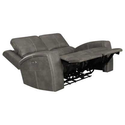 Brickston - Triple Power Reclining Loveseat Reclining Loveseats by Coaster Fine Furniture - Walls Furniture & Mattress